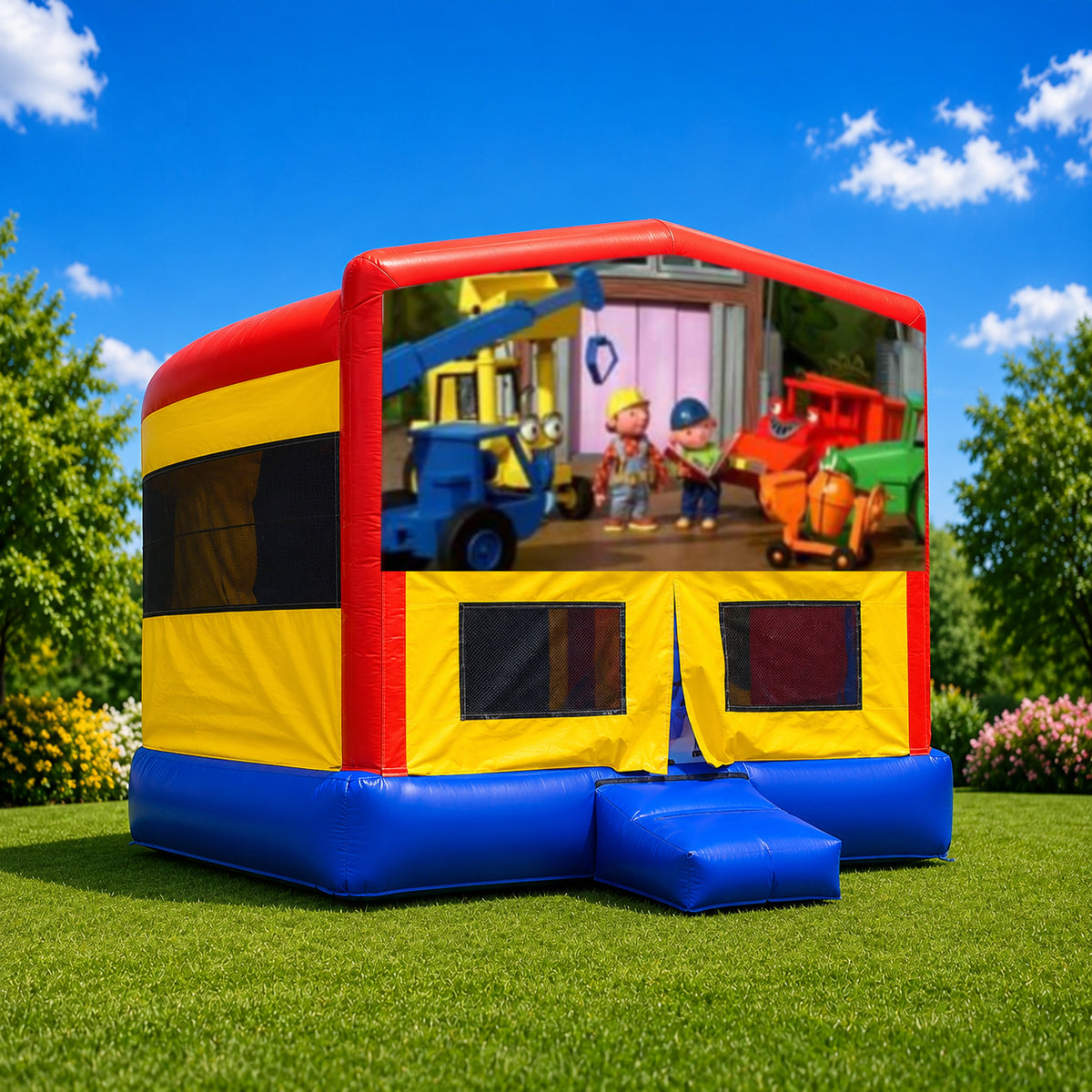 Bob the Builder Double Super Drop Combo Jumping Castle