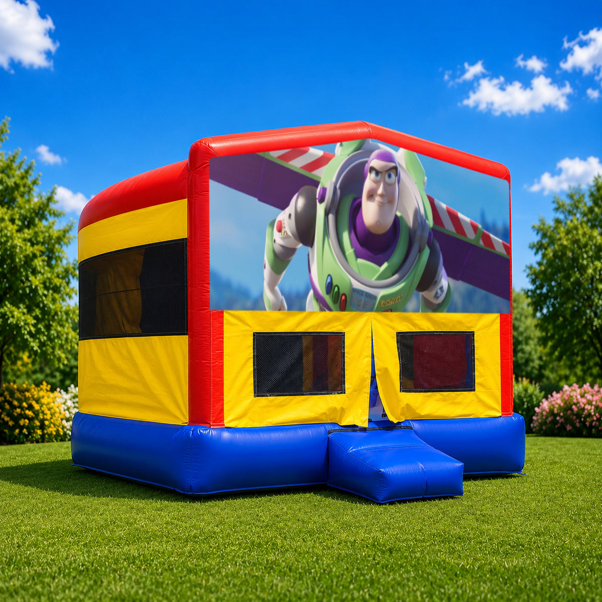 Buzz Lightyear Super Drop Combo Jumping Castle