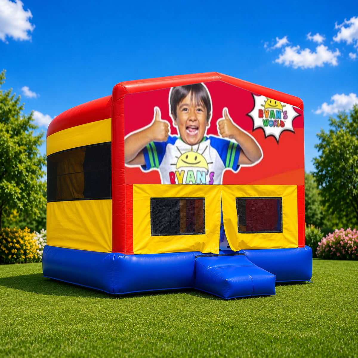 Ryan's World Double Super Drop Combo Jumping Castle