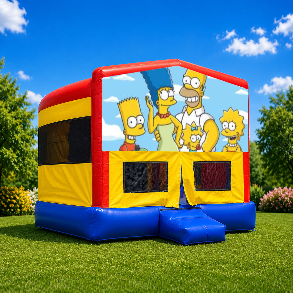 The Simpsons Double Super Drop Combo Jumping Castle