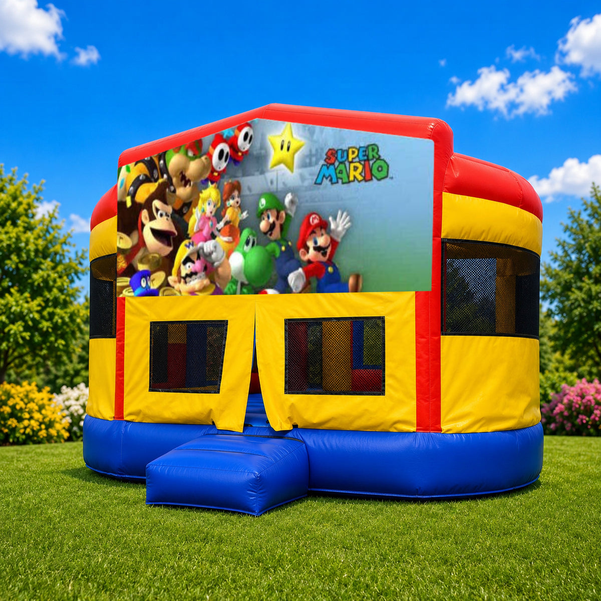 Super Mario Super Drop Combo Jumping Castle