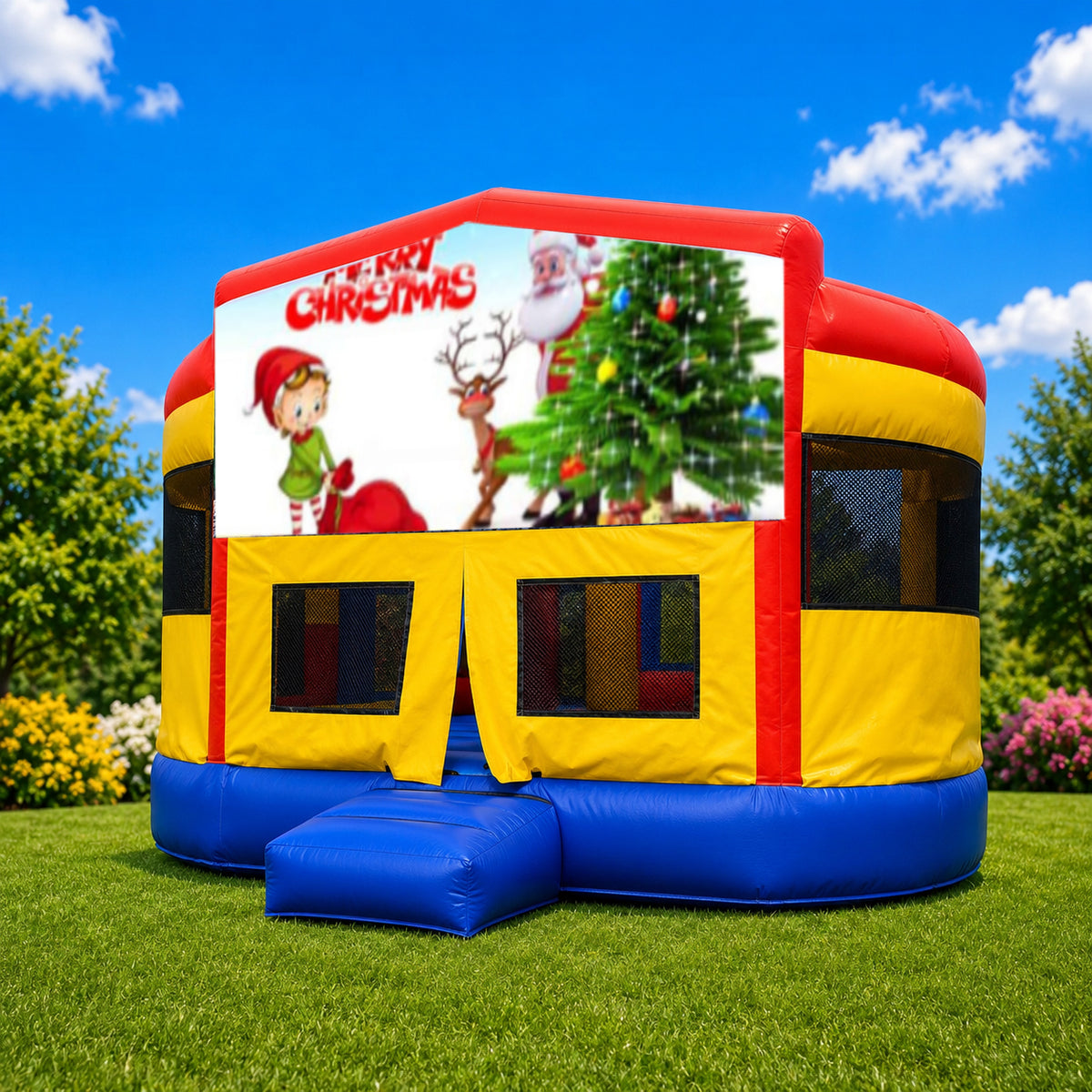 Christmas #9 Double Super Drop Combo Jumping Castle