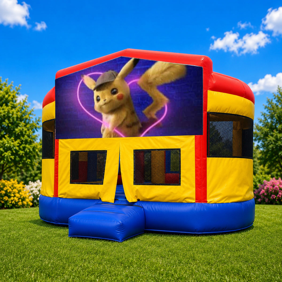 Detective Pikachu Super Drop Combo Jumping Castle