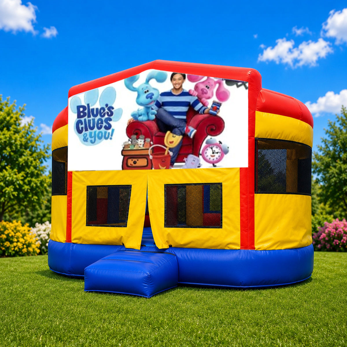 Blues Clues #2 Double Super Drop Combo Jumping Castle