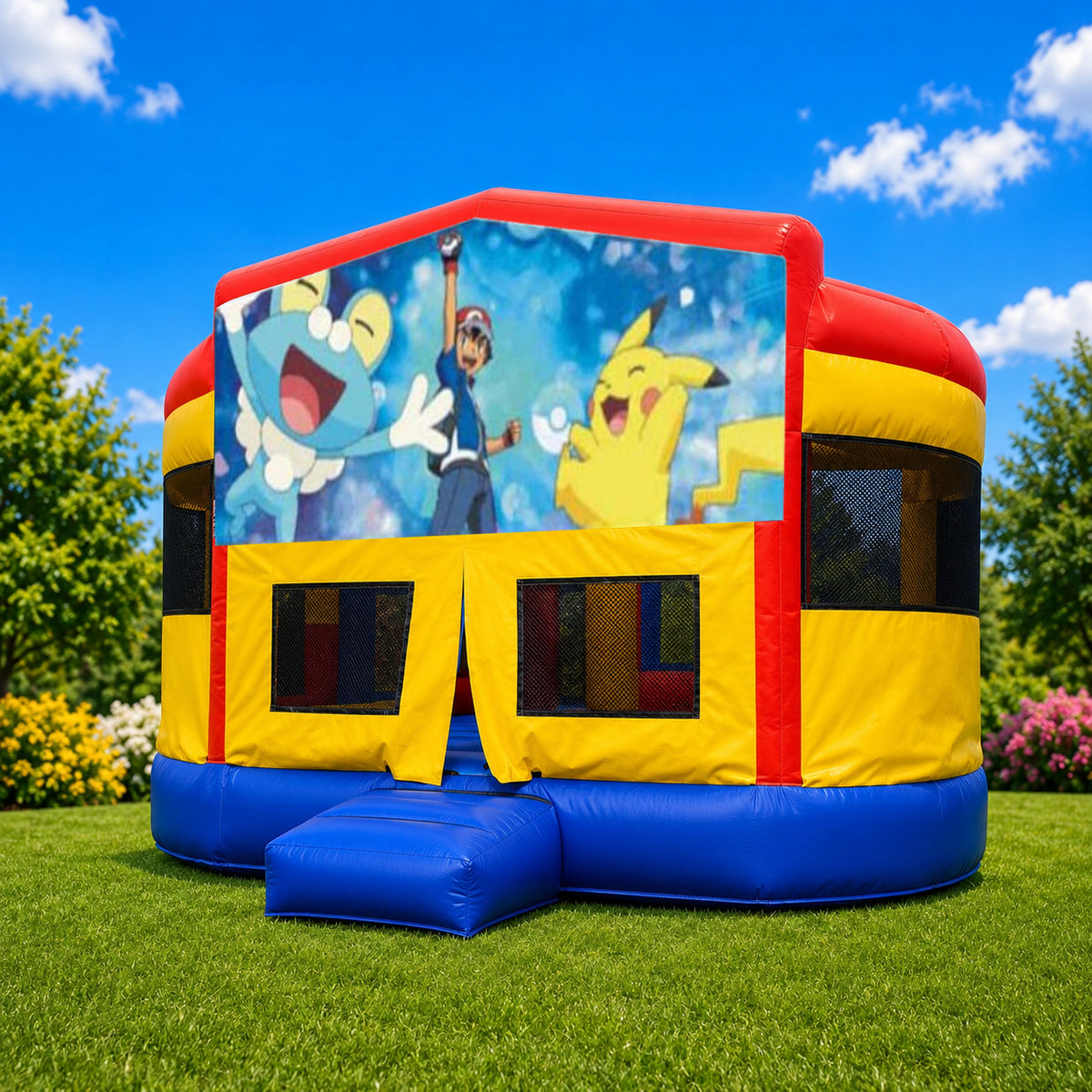 Pokemon Double Super Drop Combo Jumping Castle