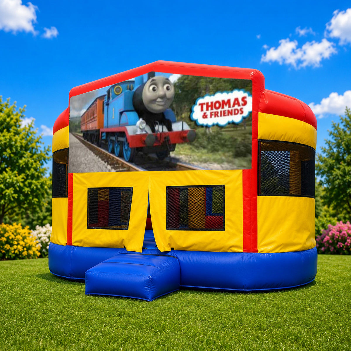 Thomas the Tank Double Super Drop Combo Jumping Castle