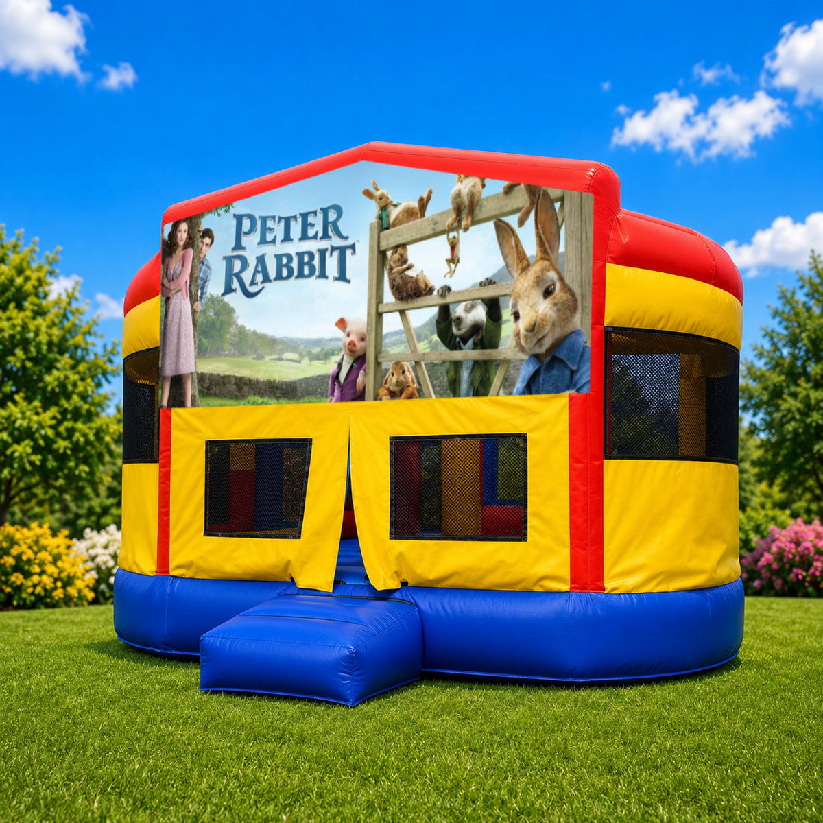 Peter Rabbit Double Super Drop Combo Jumping Castle