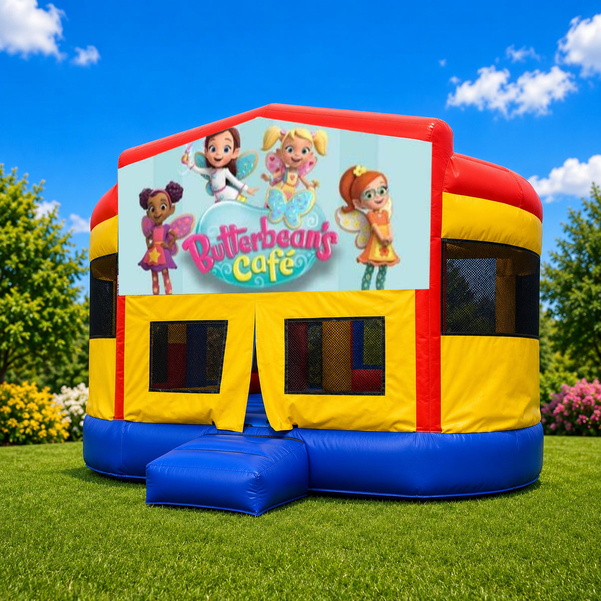 Butterbeans Cafe  Double Super Drop Combo Jumping Castle