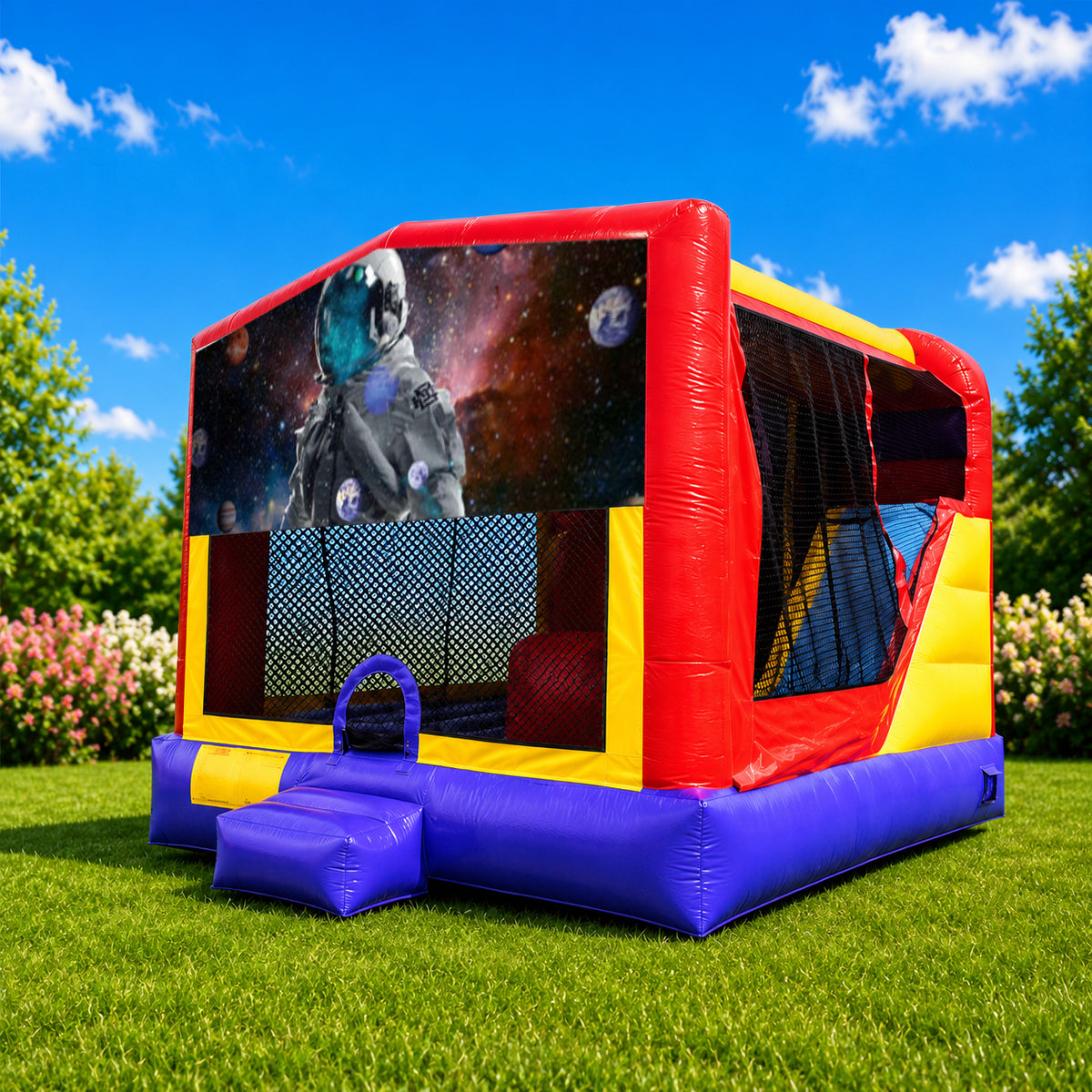 Space / Astronauts Extra Large Combo Jumping Castle