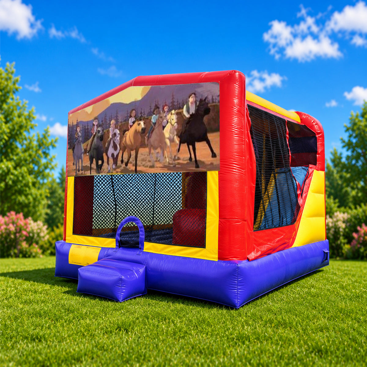 Dreamworks Spirit Extra Large Combo Jumping Castle
