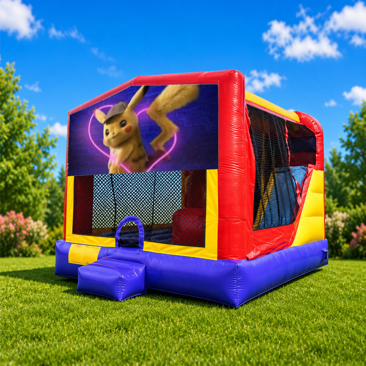 Detective Pikachu Extra Large Combo Jumping Castle