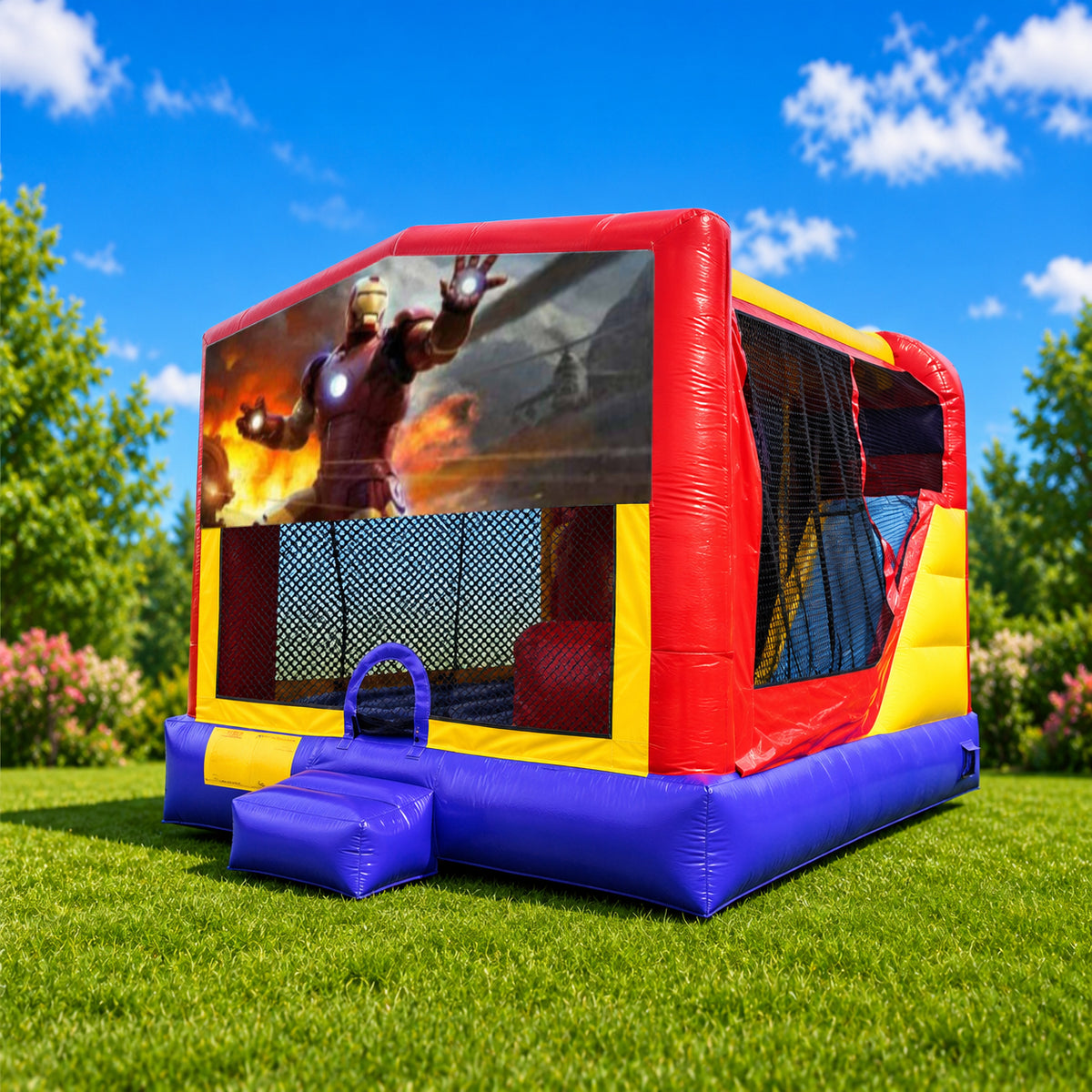 Iron Man Extra Large Combo Jumping Castle