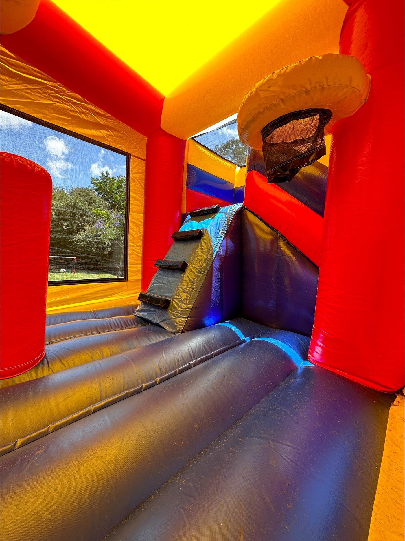 Plain Double Mega Combo Jumping Castle