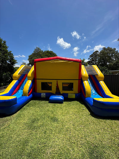 Plain Double Mega Combo Jumping Castle