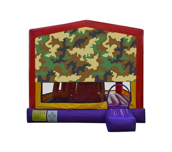 Army / Camouflage Extra Large Obstacle Combo Jumping Castle