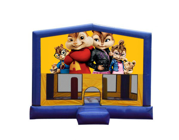 Alvin & the Chipmunks Medium Combo Jumping Castle – Jumping Castle Hire ...