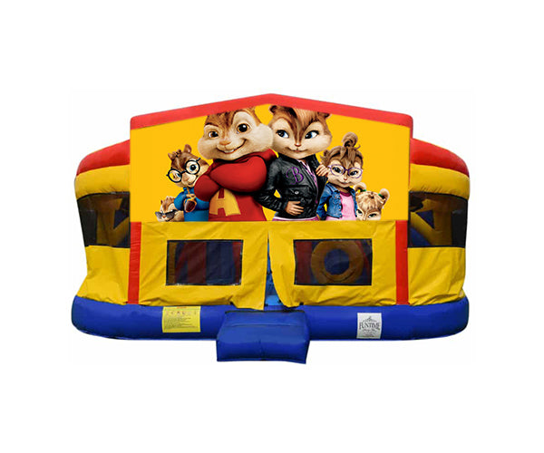 Alvin & the Chipmunks Castles Double Super Drop Combo Jumping Castle