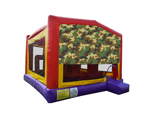 Army / Camouflage Extra Large Obstacle Combo Jumping Castle