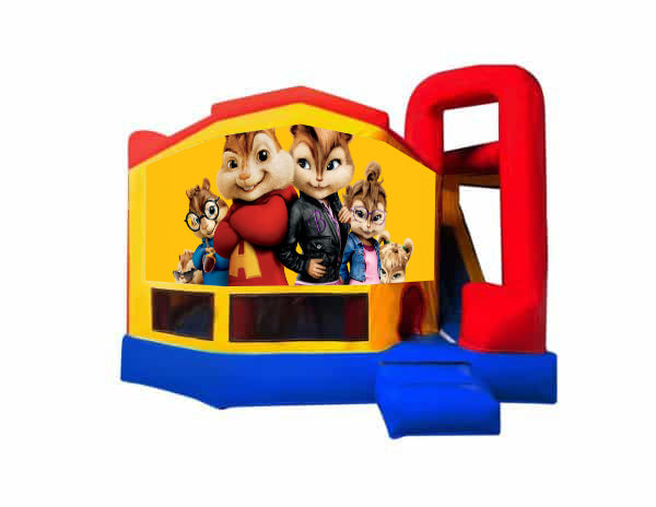 Alvin & the Chipmunks Medium Internal Slide Jumping Castle – Jumping ...