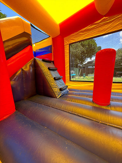 Plain Double Mega Combo Jumping Castle