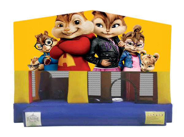 Alvin & the Chipmunks Small Slide Jumping Castle – Jumping Castle Hire ...