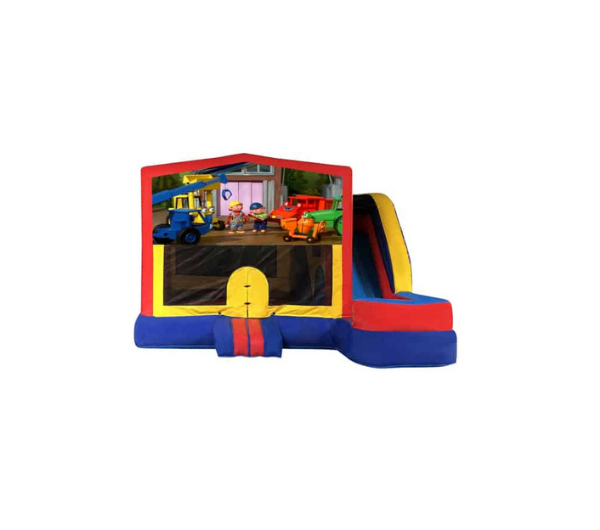 Bob The Builder Medium External Slide Jumping Castle